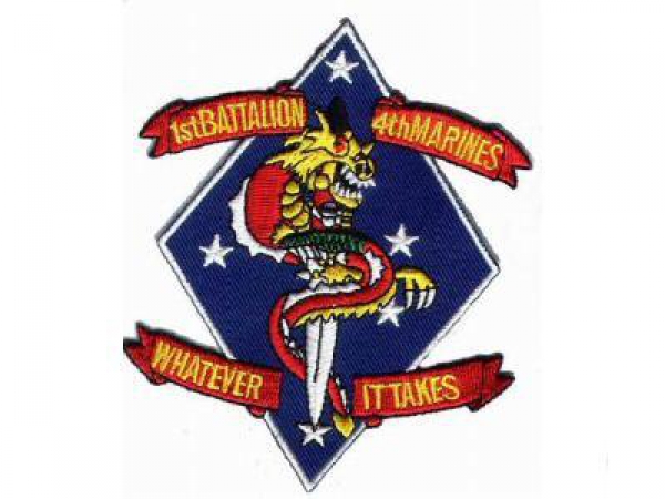 1st BN 4th Marines USMC patch