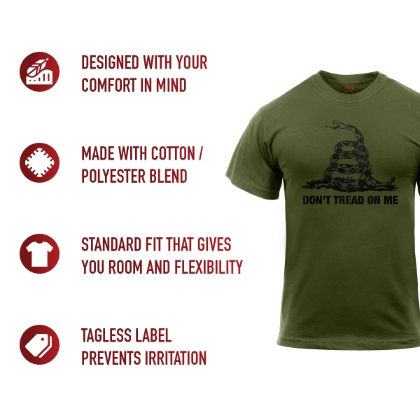Don't Tread On Me Vintage shirt od green