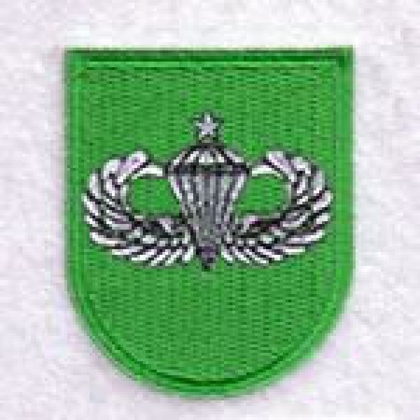 10th SFG Beret Flash Senior Airborne Wings Patch