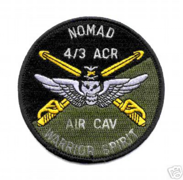 4/3 Air Cavalry Regiment AIR CAV Nomad Abzeichen