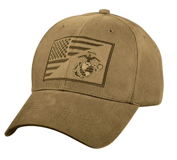 USMC Globe and Anchor Low Pro Cap Coyote