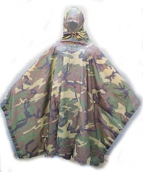 US ARMY Camouflage Poncho Poncholiner Tarnumhang