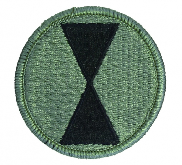 7th Infantry Division "Bayonet Division" UCP patch