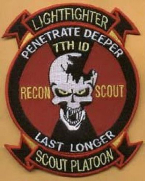 US ARMY 7th Infantry RECON SCOUT patch