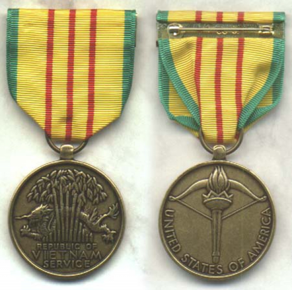 United States Vietnam US Army Service Medal Uniform Orden