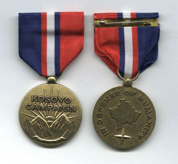 US Army Campaign Medal for Troops in Kosovo Uniform Orden