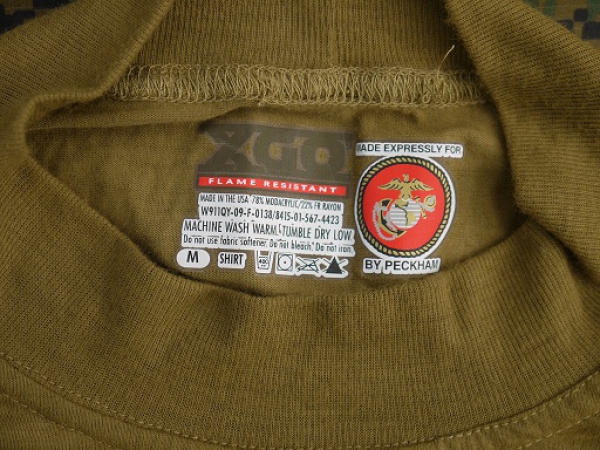 USMC Field Gear FROG (Flame Resistant Organizational Gear) Long Sleeve Shirt coyote