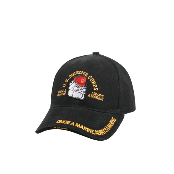 US MARINE CORPS Bulldog Cap Black