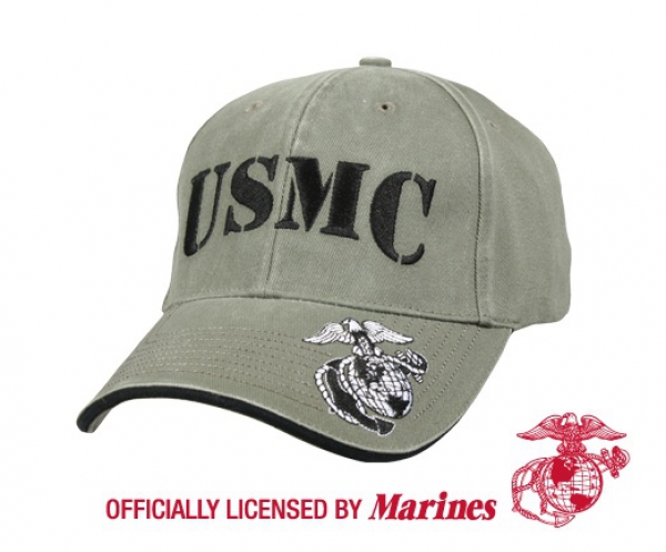 VINTAGE USMC OLIVE DRAB USMC LOW PRO CAP