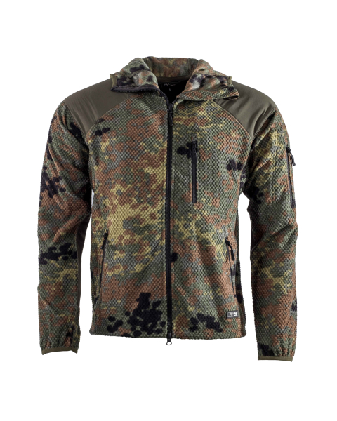 AB Fleece Hoodie Jacke Delta Flecktarn