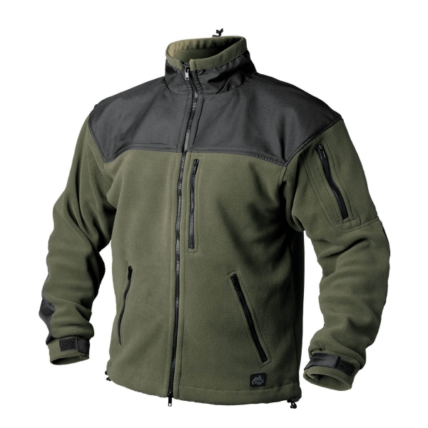 HELIKON TEX CLASSIC ARMY FLEECE JACKE OLIV / SCHWARZ