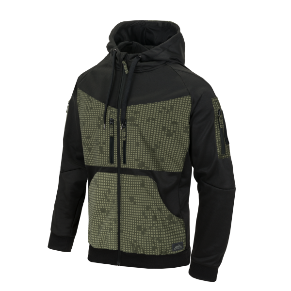 Helikon-Tex ROGUE Hoodie (FullZip) - Black / Desert Night Camo