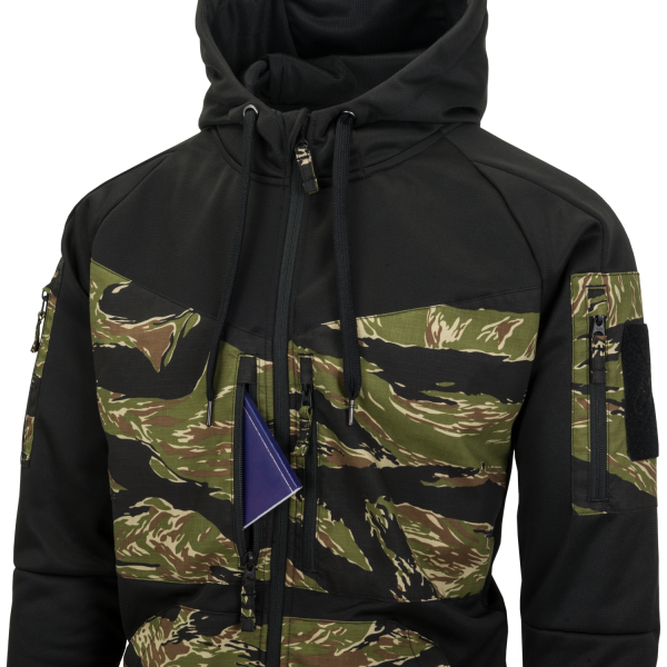 Helikon-Tex ROGUE Hoodie (FullZip) - Black / Desert Night Camo