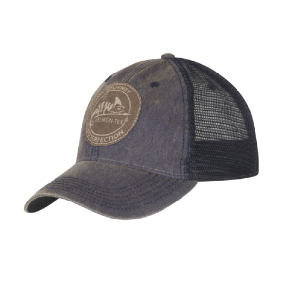 Helikon-Tex Trucker Cap - Dirty Washed Cotton - Dirty Washed Navy / Navy A