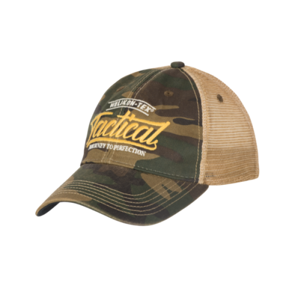 Helikon Tex Tactical Trucker Cap - Dirty Washed Cotton US Woodland / Khaki A