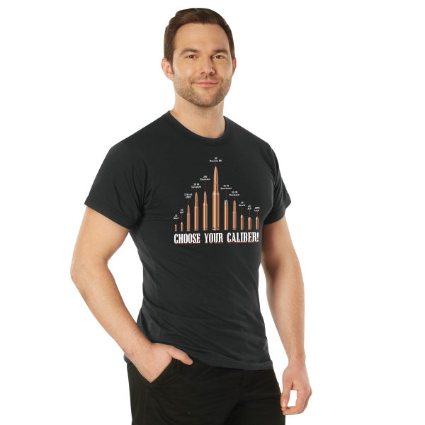 ROTHCO VINTAGE BLACK 'CHOOSE YOUR CALIBER' T-SHIRT