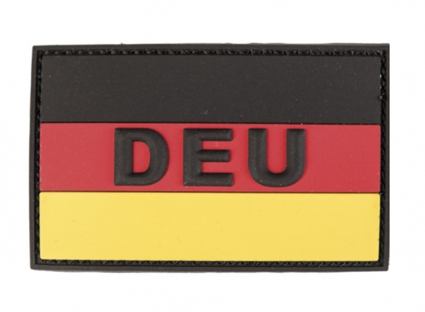 DEU 3D BW PVC KLETTABZEICHEN FULL COLOR LG