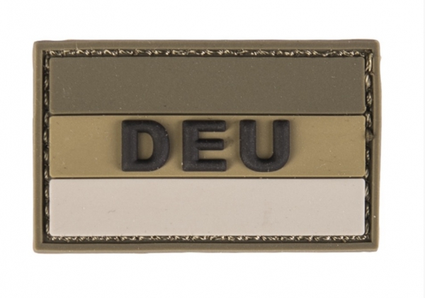 DEU 3D BW PVC KLETTABZEICHEN OLIV SM