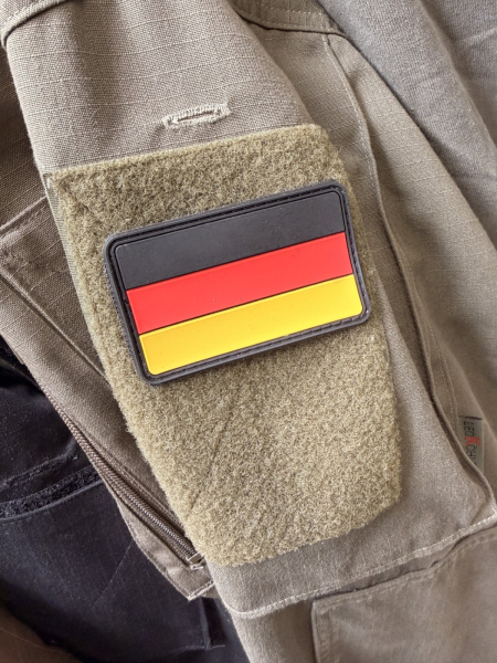 DEUTSCHLAND 3D BW PVC KLETTABZEICHEN FULL COLOR SM