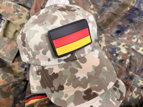 DEUTSCHLAND 3D BW PVC KLETTABZEICHEN FULL COLOR SM