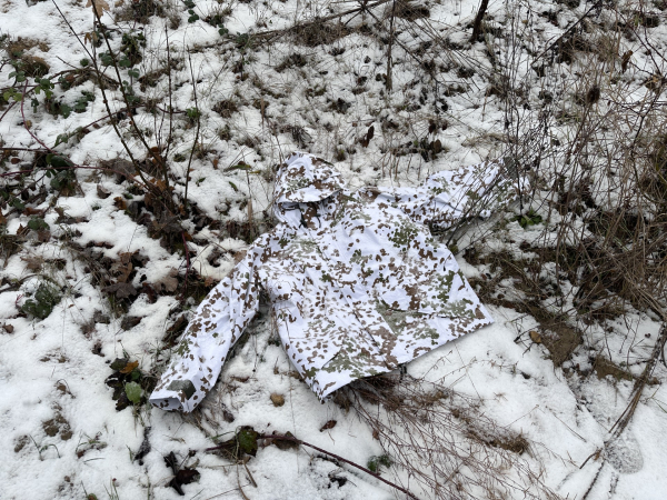 Snow Camo ECWCS Cold Weather Regenjacke mit Kapuze