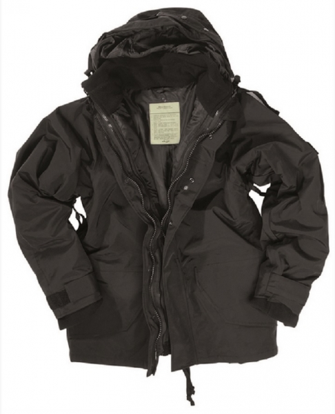 NÄSSESCHUTZJACKE mit FLEECEJACKE Schwarz