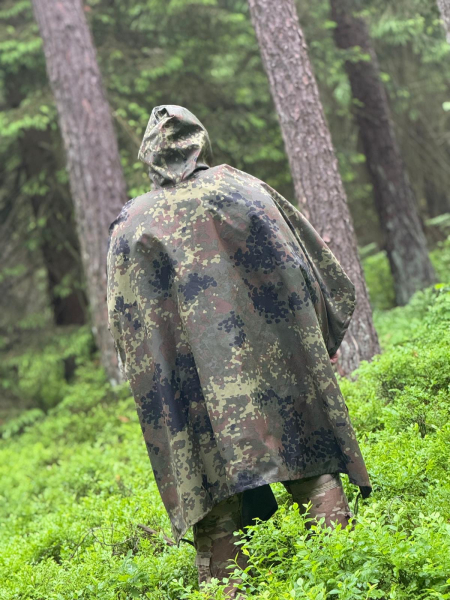 BW Poncho Flecktarn mit IRR Beschichtung
