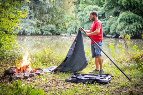 Disc-O-Bed L Etagenbett mit Seitentaschen Anthrazit