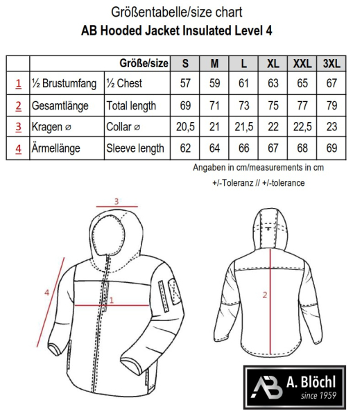 AB Hooded Jacket Insulated Level 4 Übergangs- und Midlayer Jacke Coyote