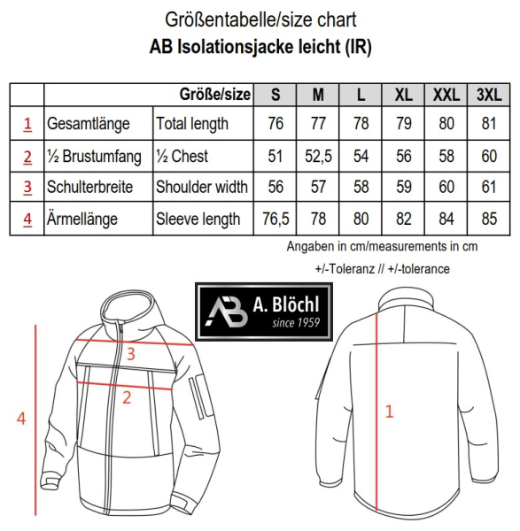 AB Isolationsjacke leicht (IR) 5-FTD