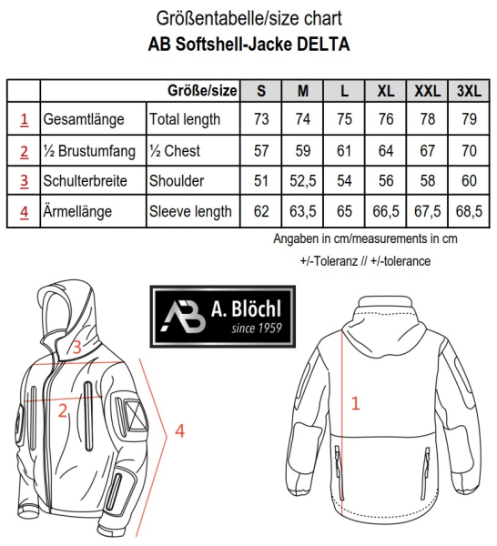 AB Softshell Jacke Delta schwarz