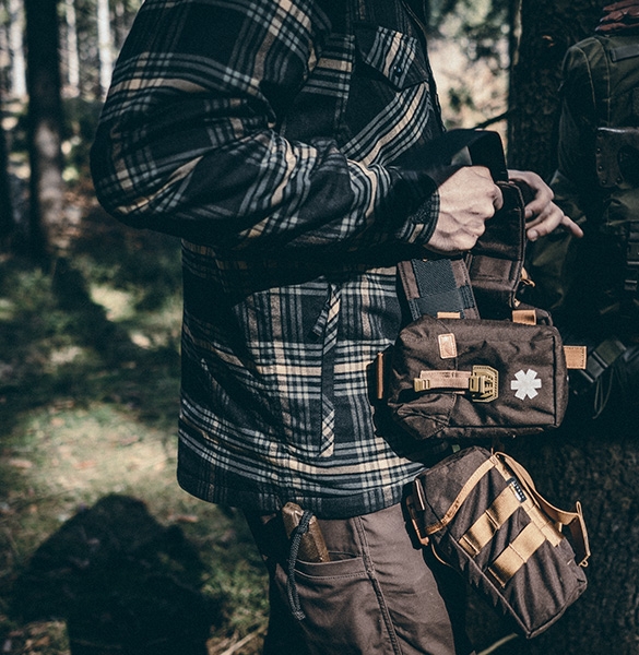 Helikon Tex Winter Warden Shirt - Forest Blue Plaid