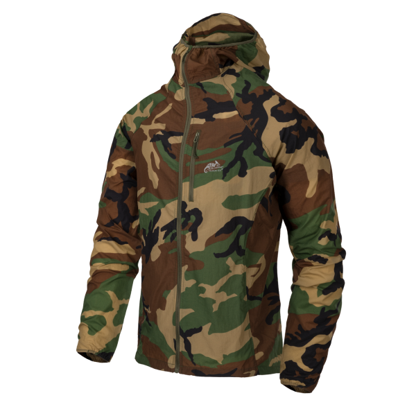Helikon-Tex TRAMONTANE Wind Jacket - WindPack®  US Woodland Camouflage
