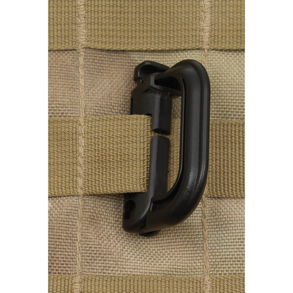 D-Ring MOLLE Karabiner schwarz 2er Pack