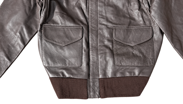 US A2 ARMY LEDERJACKE BRAUN