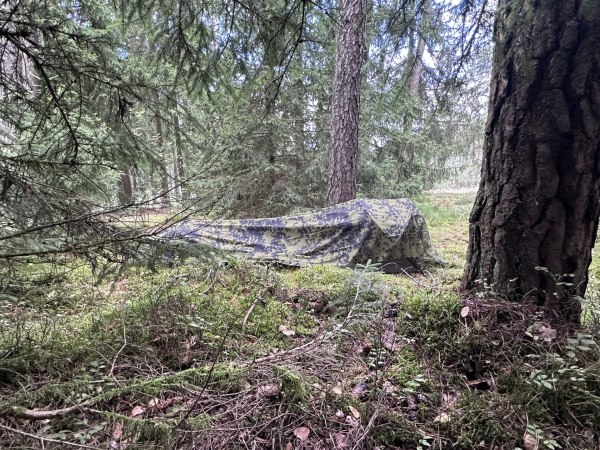 AB Utility Mesh Fabric IR Skarpo 140 x 280 cm M84 Woodland