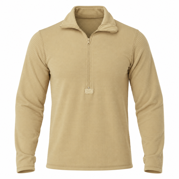 Military Gen III Level 2 ECWCS Mid-Weight Underwear Top SAND