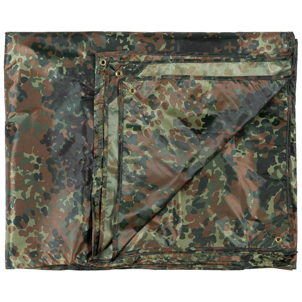Tarp Mehrzweckplane Bw Flecktarn ca. 300x500 cm