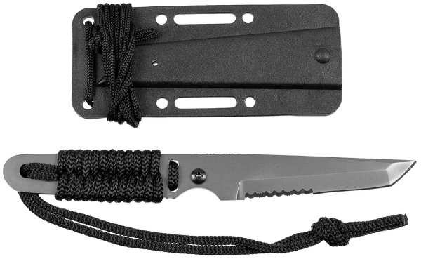 FOX Outdoor Messer Action I schwarz mit umwickeltem Griff und Scheide