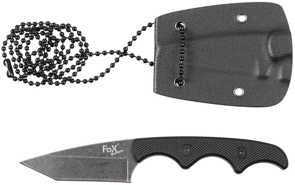 Tanto Neck Knife aus 3Cr13 Stahl mit G10-Griffschalen und Kydex-Scheide