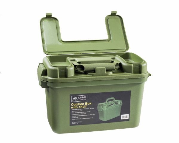 AB Outdoor Box mit Klapplade und Innenfach oliv