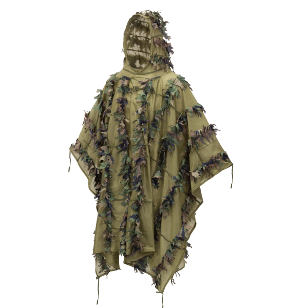 Helikon-Tex LEAF GHILLIE PONCHO® Woodland Camouflage