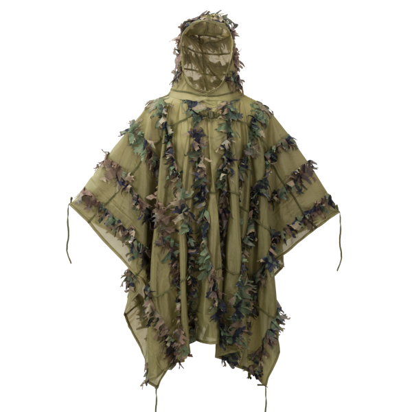 Helikon-Tex LEAF GHILLIE PONCHO® Woodland Camouflage
