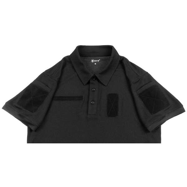 Poloshirt Tactical Coolmax schwarz