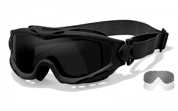 Wiley X Spear Schutzbrille Black Smoke/Clear