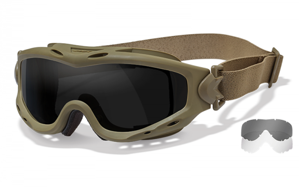 Wiley X Spear Schutzbrille Tan Smoke/Clear