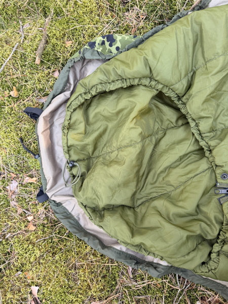 Danish Army HMAK Schlafsack M98 mit Überzug M84 camouflage