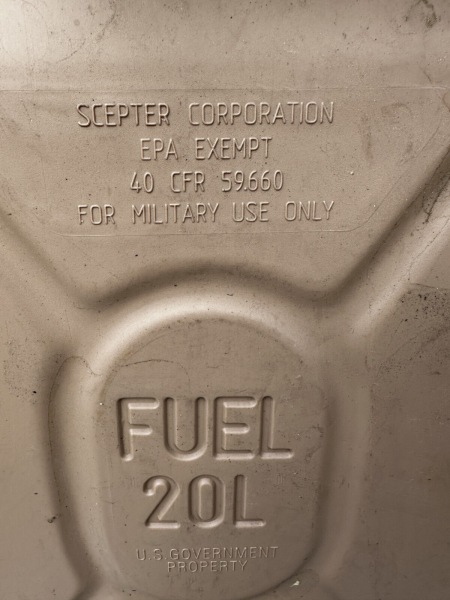 4 US Army 20L Fuel Can Kraftstoffkanister
