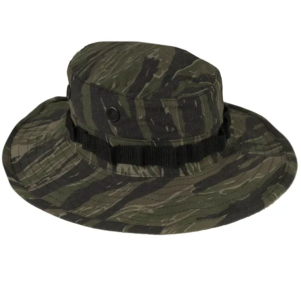 US VINTAGE VIETNAM STYLE ARMY BOONIE HAT TIGER STRIPE CAMO