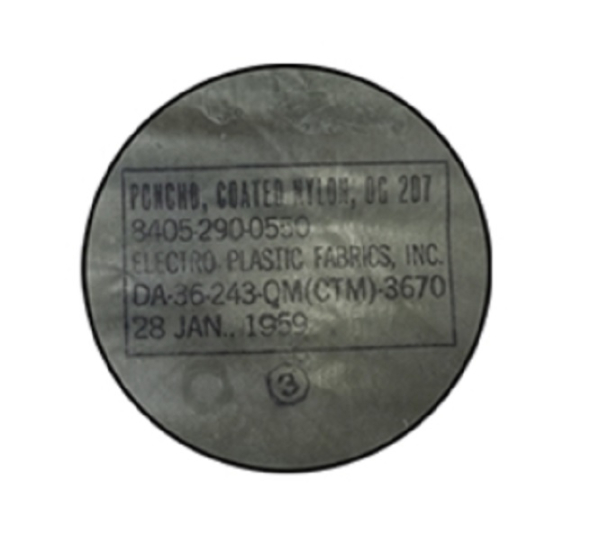 US Army OG 1959 Vietnam Korea Poncho Nylon OG207